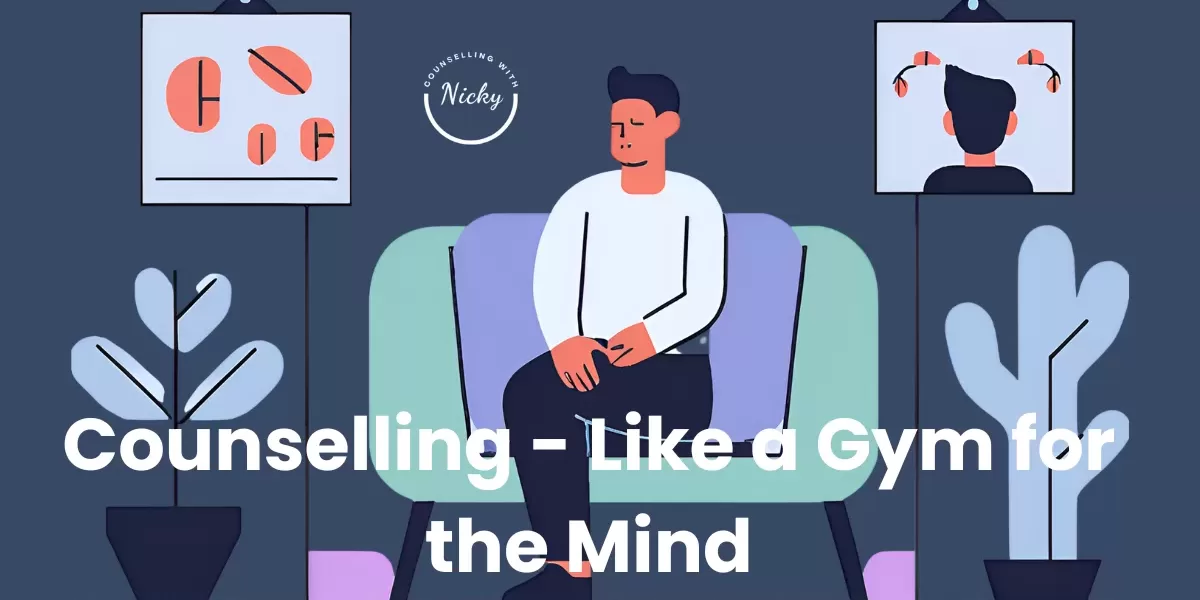 Man in counselling session - mental health support