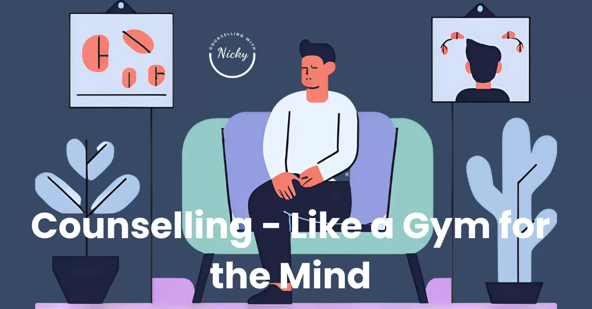 Man in counselling session - mental health support